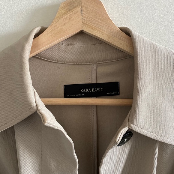 Zara Flowy Trench Coat - Picture 8 of 8